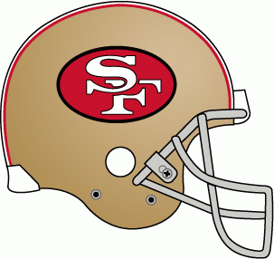 San Francisco 49ers 1989-1995 Helmet Logo iron on transfers for fabric